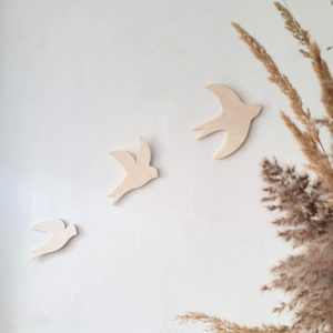 Hirondelles en bois