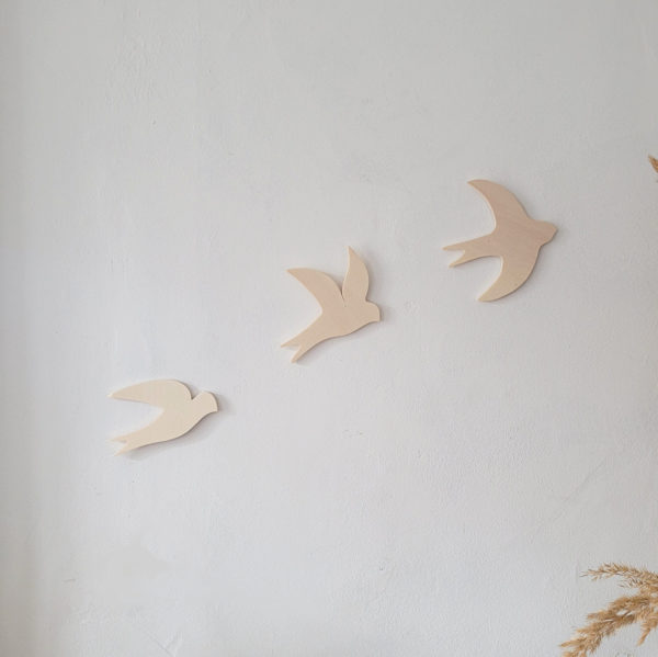 Hirondelles en bois