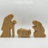 Crèche en chêne