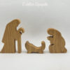 Crèche en chêne